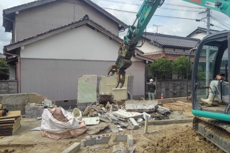 【島根県松江市K様】新築建替えに伴う木造家屋の解体工事