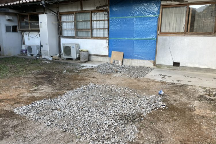 【島根県松江市T様】トイレ・浴室解体工事の外壁復旧工事