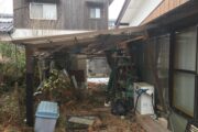 【島根県松江市A様】木造倉庫・カーポートの解体工事