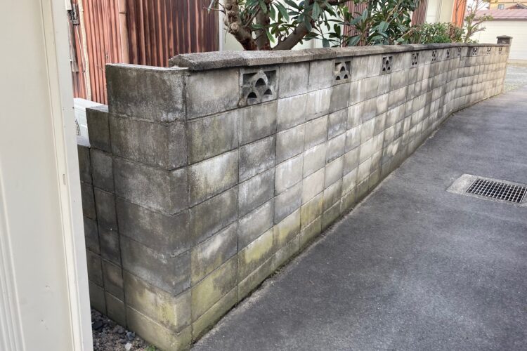 【鳥取県米子市Ｍ様邸】ブロック塀の改修工事
