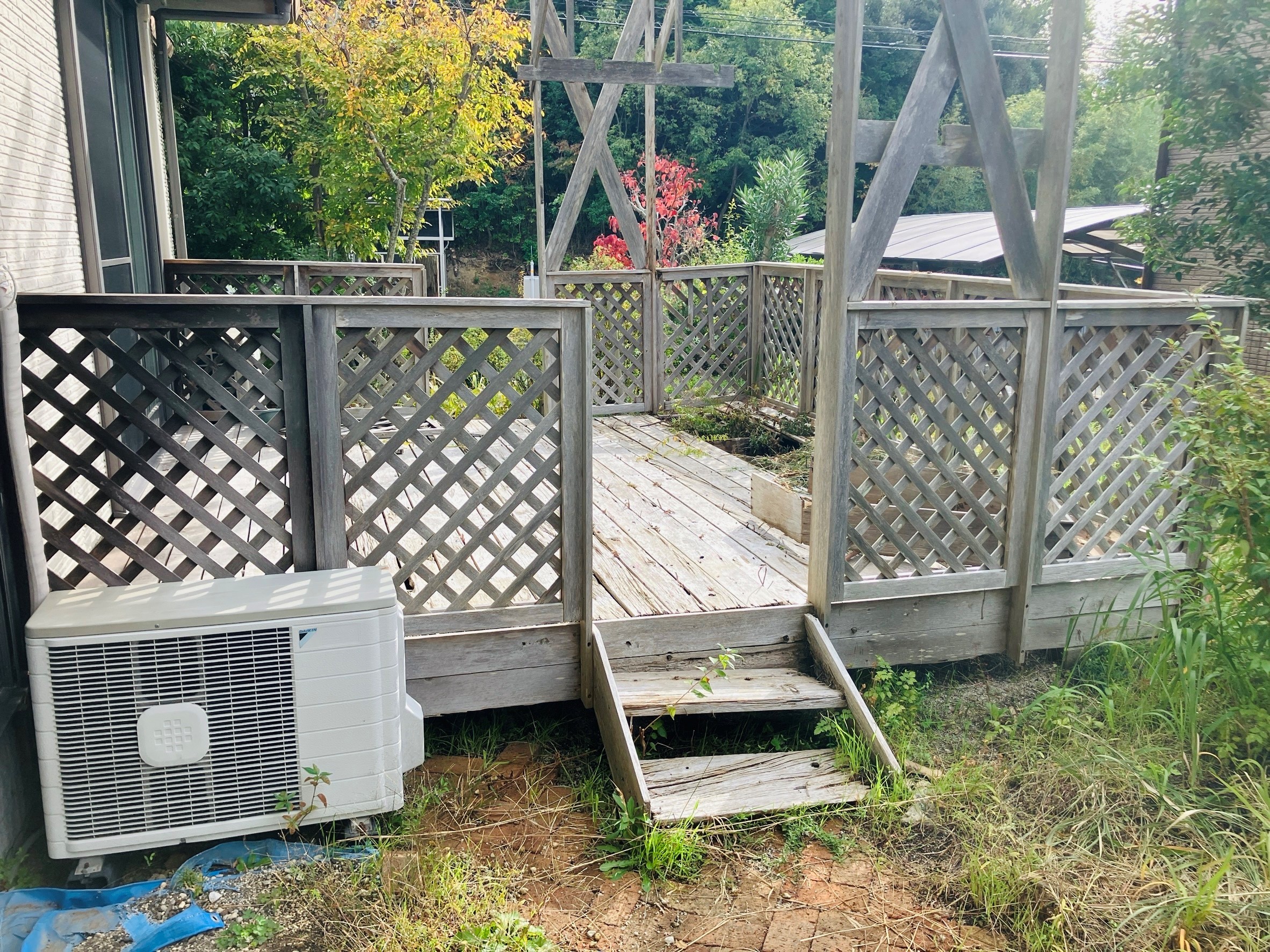 【島根県松江市Ｕ様邸】ウッドデッキの解体工事