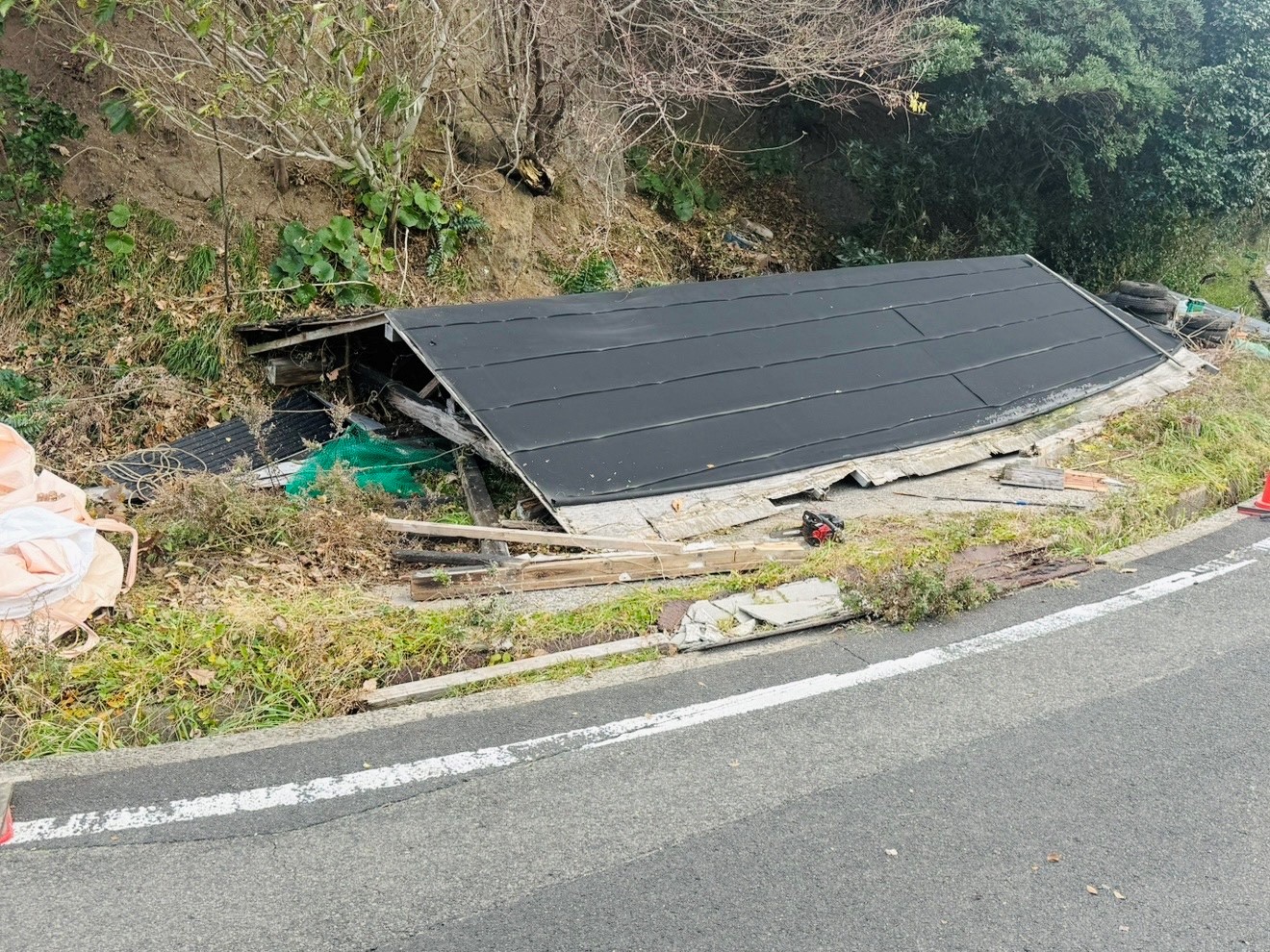 【島根県松江市Ｓ様邸】車庫の解体工事
